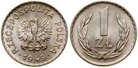 1 złoty 1949, Kremnica, miedzionikiel, wyśmienit