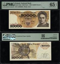 20.000 złotych 1.02.1989, najniższa seria jednol