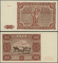 100 złotych 15.07.1947, seria A, numeracja 35018