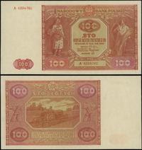 100 złotych 15.05.1946, seria A, numeracja 42247