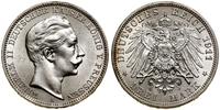 3 marki 1911 A, Berlin, drobne ryski z obiegu, p