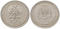 50 złotych 1981, PRÓBA-NIKIEL FAO - światowy dzi