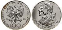 100 złotych 1986, Szwajcaria, Jan Paweł II, sreb