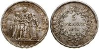 5 franków 1873 A, Paryż, srebro, 24.95 g, patyna