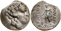 tetradrachma 90–75 pne, Aw: Głowa Dionizosa w wi