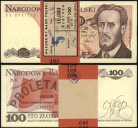 paczka 100 sztuk x 100 złotych z banderolą NBP 1