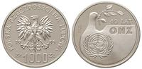1.000 złotych 1985, PRÓBA-NIKIEL 40 lat ONZ, nik