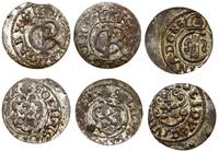 zestaw 3 monet, 2 x szeląg 1661, Ryga (Inflanty,