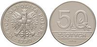 50 złotych 1990, PRÓBA-NIKIEL Nominał, nikiel, n