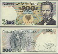 200 złotych 1.06.1982, seria BR, numeracja 08009
