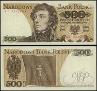 500 złotych 15.06.1976, seria AY, numeracja 3342