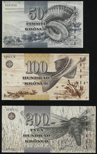 zestaw: 50, 100 i 200 koron 2001–2004, razem 3 p