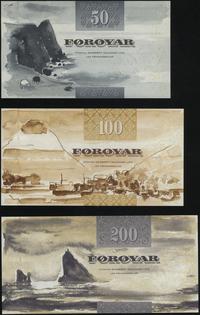 Wyspy Owcze, zestaw: 50, 100 i 200 koron, 2001–2003