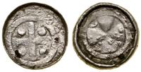 denar krzyżowy XI w., Aw: Krzyż grecki, w każdym