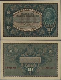 10 marek polskich 23.08.1919, seria II-AB, numer