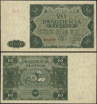 20 złotych 15.07.1947, seria C, numeracja 963030