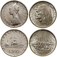 2 x 500 lirów 1960 i 1965, Rzym, w zestawie: 500