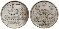 1 gulden 1923, Utrecht, Koga, moneta czyszczona,