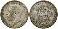 1/2 korony 1934, Londyn, srebro próby 500, patyn