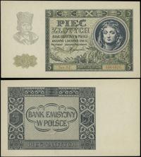 5 złotych 1.08.1941, seria AE, numeracja 4964820