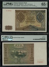 100 złotych 1.08.1941, seria D, numeracja 425349