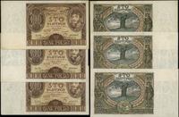 zestaw: 3 x 100 złotych 9.11.1934, serie BB, BD 