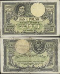 500 złotych 28.02.1919, seria A, numeracja 41796