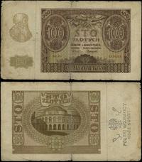 100 złotych 1.03.1940, seria D, numeracja 133424
