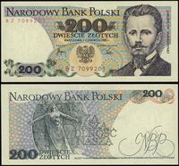 200 złotych 1.06.1982, seria BZ, numeracja 70992