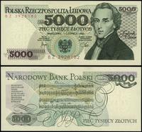 5.000 złotych 1.06.1982, seria BZ, numeracja 392
