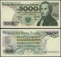 5.000 złotych 1.06.1986, seria BT, numeracja 095