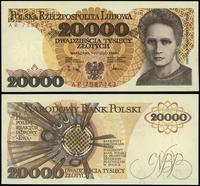 20.000 złotych 1.02.1989, seria AR, numeracja 75