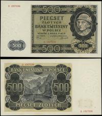 500 złotych 1.03.1940, seria B, numeracja 130723