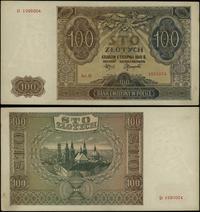 100 złotych 1.08.1941, seria D, numeracja 199000