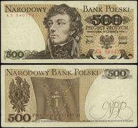 500 złotych 15.06.1976, seria AS, numeracja 5401