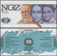Niemcy, banknot testowy - NGZ 50 units 