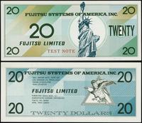 banknot testowy - 20 dolarów japońskiej firmy Fu