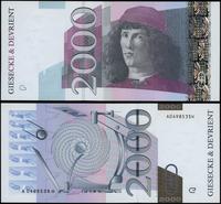 Niemcy, banknot testowy - 2.000 euro, 2002