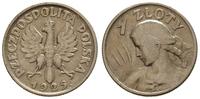 1 złoty 1925, Londyn, rysy, Parchimowicz 107.b