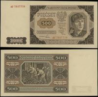 500 złotych 1.07.1948, seria AF, numeracja 79377