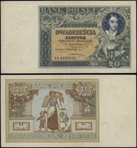 20 złotych 20.06.1931, seria DH, numeracja 68699