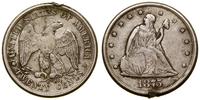 20 centów 1875 CC, Carson City, rzadkie, ślad po