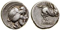 denar 90 pne, Rzym, Aw: Głowa brodatego mężczyzn