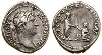 denar 134–138, Rzym, Aw: Głowa cesarza w wieńcu 