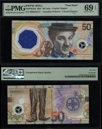 Polska, banknot testowy PWPW - 50 units - Charlie Chaplin, 2021