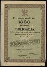 Rzeczpospolita Polska (1918–1939), obligacja na 1.000 złotych 5% państwowej pożyczki konwersyjnej, 1.09.1926