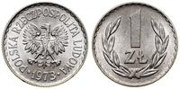 1 złoty 1973, Warszawa, aluminium, piękna moneta