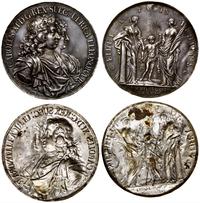 Szwecja, kopia galwaniczna medalu na pamiątkę ślubu Karola XI i Ulryki Eleonory wybitego w, 1680 roku