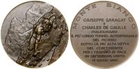 Włochy, medal na pamiątkę otwarcia tunelu pod Mont Blanc, 1965