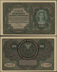 500 marek polskich 23.08.1919, seria I-BT, numer